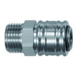 One-hand quick-lock couplings, shut-off at one end DN 7.2