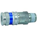 One-hand quick-lock couplings, shut-off at one end DN 7.6