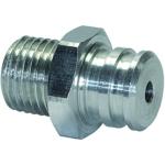 Connection nipples for flat suction pads, oval