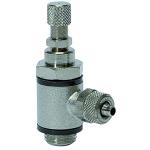 Flow control valves knurled screw