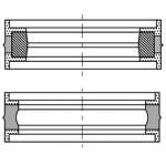 Sets of groove ring seals type EUD, EUD-P