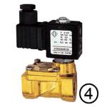 Solenoid valves, open when de-energised, pilot-operated