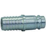 Stems and plugs for couplings DN 10, hardened, galvanised steel, robust type