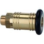 Quick disconnect couplings DN 12, brass - for garages