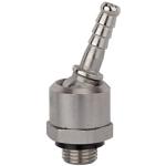 Plugs and hose stems for couplings DN 7.2 - DN 7.8, swivel type, nickel-plated brass