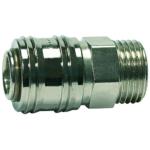 Quick-lock couplings DN 7.2, nickel-plated brass, »connect line« Series