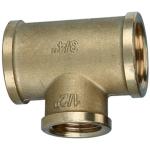 Tees - Brass with a bare metal surface