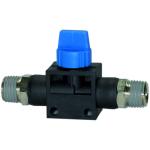 Shut-off valves with male thread »Blue Series«