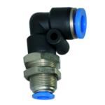Bulkhead connectors, elbow type »Blue Series«