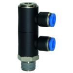 Multiple union elbows with inner hex »Blue Series«