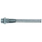 Adapter unions with kink protector
 - nickel-plated brass