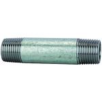 Double pipe nipples, zinc plated