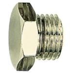 Screw plugs - nickel-plated brass