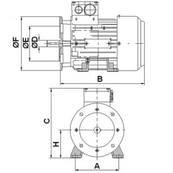 HK 100LA4 B35 2-4 IE2
