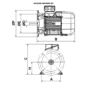 HK 200L4 B35 4-6 IE3
