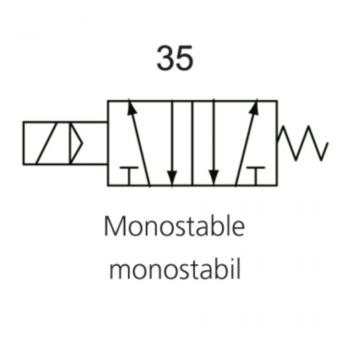 K-WV 5/2 ELEKTROPNEU MONOSTABIL 4V