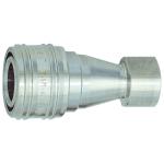 Hydraulic couplings both sides sealing