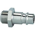Stems and plugs for couplings DN 7.2 - DN 7.8, nickel-plated brass